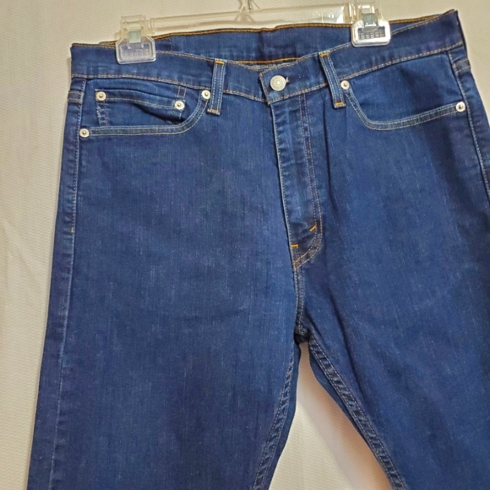 Levi's 513 Slim Straight Jeans Mens 34 Waist - Picture 7 of 8